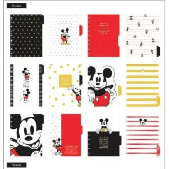 Happy Planner Disney Mickey Mouse Red Stripes Plan Your Dreams 12 Month Undated - Picture 3 of 4